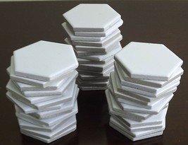 Lot Set of 2&quot; bone off white ceramic tiles, 43 individual tiles matte glazed - £22.07 GBP