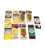 Lot Of 9 Vintage Yellow Brown Bias Tape Seam Binding - £7.46 GBP