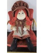 Vintage Prairie Pioneer Large Cloth Doll, Handmade, Holly Hobbie style - £37.15 GBP