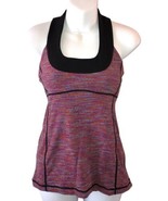 Lululemon Shirt Red Black High Neck Halter Sleeveless Tank Top - £20.41 GBP