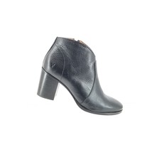 Frye Nora Zip Short Ankle Leather Boots Black Leather Zipper Women&#39;s  7 B - $52.95