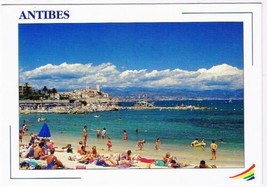 France Postcard Cote d&#39;Azur Antibes Beach - £2.33 GBP