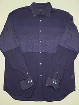 Saks Fifth Avenue Burton Up Shirt Mens Size XL Casual Polka Dot Ombre Co... - £9.78 GBP