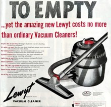 Lewyt Vacuum Cleaner Bagless 1948 Advertisement Household Cleaning DWHH5 - $39.99
