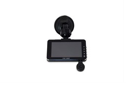 Dual Cam Car Crash Recorder DVR Nightvision + Rotatable Flipdown LCD/Mon... - $104.03