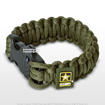 Set of 2 U.S. Army Licensed 550 Paracord Rescue Bracelet - £12.71 GBP