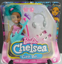 NEW, Barbie Chelsea Can Be Playset with Blue Hair Chelsea Rockstar Doll box30 - £10.14 GBP