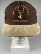 Vintage New Mexico Game &amp; Fish Hunter Education SnapBack Hat Felt Brim - £17.64 GBP