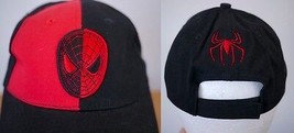 Genuine SPIDERMAN Red Black Marvel 2007 Cotton Trucker Cap Hat One Size Adjust - £19.82 GBP