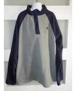 Starter Micro Fleece 1/4 Zip Gray/Blue Pullover Size 18 Boys NEW - $19.75 CAD