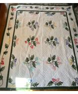 Amazing handmade  Flower applique Hand Quilted with Makers lable LotA - €239,91 EUR