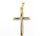 Unisex Charm 14kt Yellow and White Gold 350611 - £31.66 GBP