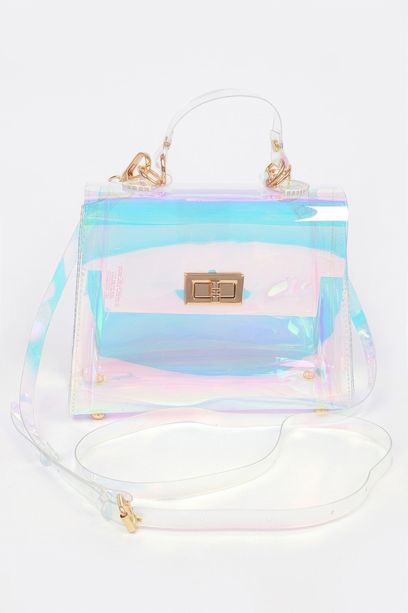 Hologram Transparent Crossbody Bag (Multicolor) - $29.99