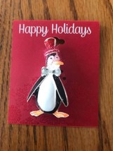 Happy Holidays Brooch Ships N 24h - $10.93