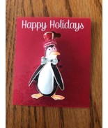 Happy Holidays Brooch Ships N 24h - $10.93