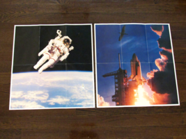 THE YOUNG ASTRONAUTS SPACE SHUTTLE LIFTOFF &amp; SPACE FLIGHT VTG 1985 COLOR... - $49.49