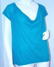Joie Soft Draped Cowl Neck Green Top Shirt ( Xs ) - £57.64 GBP