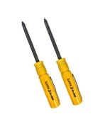 Lutz 2 In 1 Pocket Size Yellow Screwdriver (Pack of 2) - $17.38