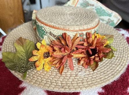 Decorative Hat Wreath or Wall Decoration or Doll Hat - $17.88