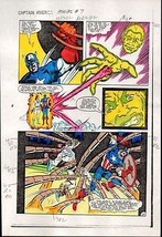 1983 Captain America Color Guide Art, Original Marvel Comics Production ... - $65.28