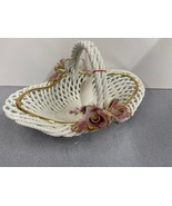 Vintage Compodimante Porcelain Flower Basket - $11.19 CAD