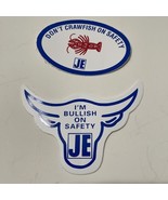 vintage Stickers JE company Safety Bull &amp; crawfish  - €7,31 EUR