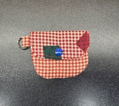 Handmade Checker American Colonial Farmhouse Country Change Purse  Keych... - $5.00