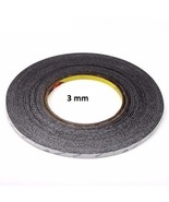 3mm Black 3M Double Sided Sticky Adhesive Tape - £6.74 GBP