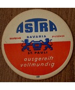Vintage Collectible ASTRA BAVARIA ST. PAULI Cardboard Coaster COLLECTIBLE - $4.06 CAD