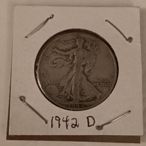 1942 D Walking Liberty Half Dollar VG+ Condition US Mint Denver  - $24.99