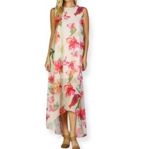NWOT Paper Racine Sleeveless Floral Print Hi Lo Maxi Dress Size M/L - £19.97 GBP