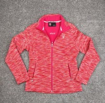 Spyder Core Sweater Women M Pink Heathered Semi Fitted Zip Up Athleisure... - £60.04 GBP