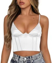 Neck Floral Tanks Camis  Sexy Bustier Summer Tube Crop Tops Festival Outfit - £15.78 GBP