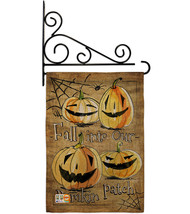 Halloween Pumpkin Patch Burlap - Impressions Decorative Metal Fansy Wall Bracket - £27.58 GBP