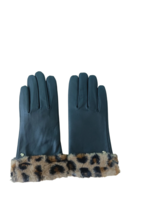 Lauren Ralph Lauren Leopard Faux-Fur Gloves $98 Free Shipping - £71.44 GBP