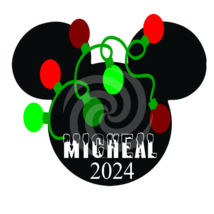 Micheal 2024 Font 3smp-Digital ClipArt-Mouse-Gift Tag-T shirt-Holiday-Ch... - £0.97 GBP