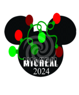 Micheal 2024 Font 3smp-Digital ClipArt-Mouse-Gift Tag-T shirt-Holiday-Ch... - £0.98 GBP
