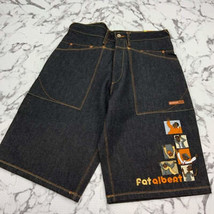 Men’s Fubu Black Phat Albert Denim Short NWT - £96.57 GBP