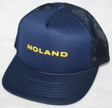 Vintage NOLAND Plumbing Supply Mesh Blue Snapback Trucker HAT/CAP - $19.79