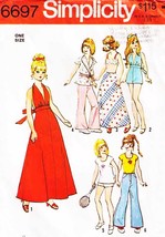 Fashion Doll Wardrobe Vintage 1974 Simplicity Pattern 6697 For 11½ Dolls - $12.00