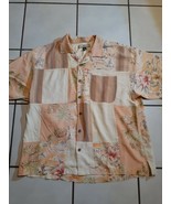 Tommy Bahama Hawaiian Button Shirt  Pineapple All Over Print 100% SILK M... - $14.84