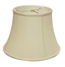 14" Ivory Altered Bell Monay Shantung Lampshade - $2,148.11 MXN
