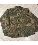 Vintage Rattlers Brand Realtree Camo Button Up Flannel Shirt Mens Small - $487.11 MXN