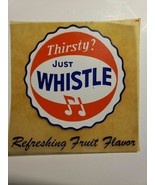 Vintage 2 Whistle Soda Pop Decal Sticker New Old Stock 1950&#39;s Sticker (S... - £7.84 GBP