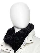 A by Adrienne Landau Cowl Scarf Cap Convertible Combo Black Chenille Faux Fur - £19.52 GBP