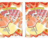 2x Bags Peach The Original Big Slice Pops ( 48 Lollipops Per Bag ) Free ... - $25.06