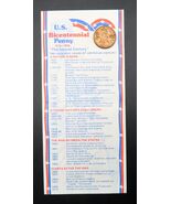 Vtg U.S. Bicentennial Penny and Historical Time Line History Unique Mint... - $28.15 CAD