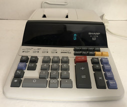 Super Clean Sharp EL-1197PIII Desktop 12 Digit 2 Color Printing Calculator RARE - £30.97 GBP