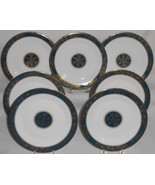 Set (7) Royal Doulton CARLYLE PATTERN Bone China SALAD PLATES Made in En... - $247.49
