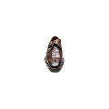 Stacy Adams Rapino Plain Toe Monk Strap Shoes Animal Print Cognac 25637-221 image 7